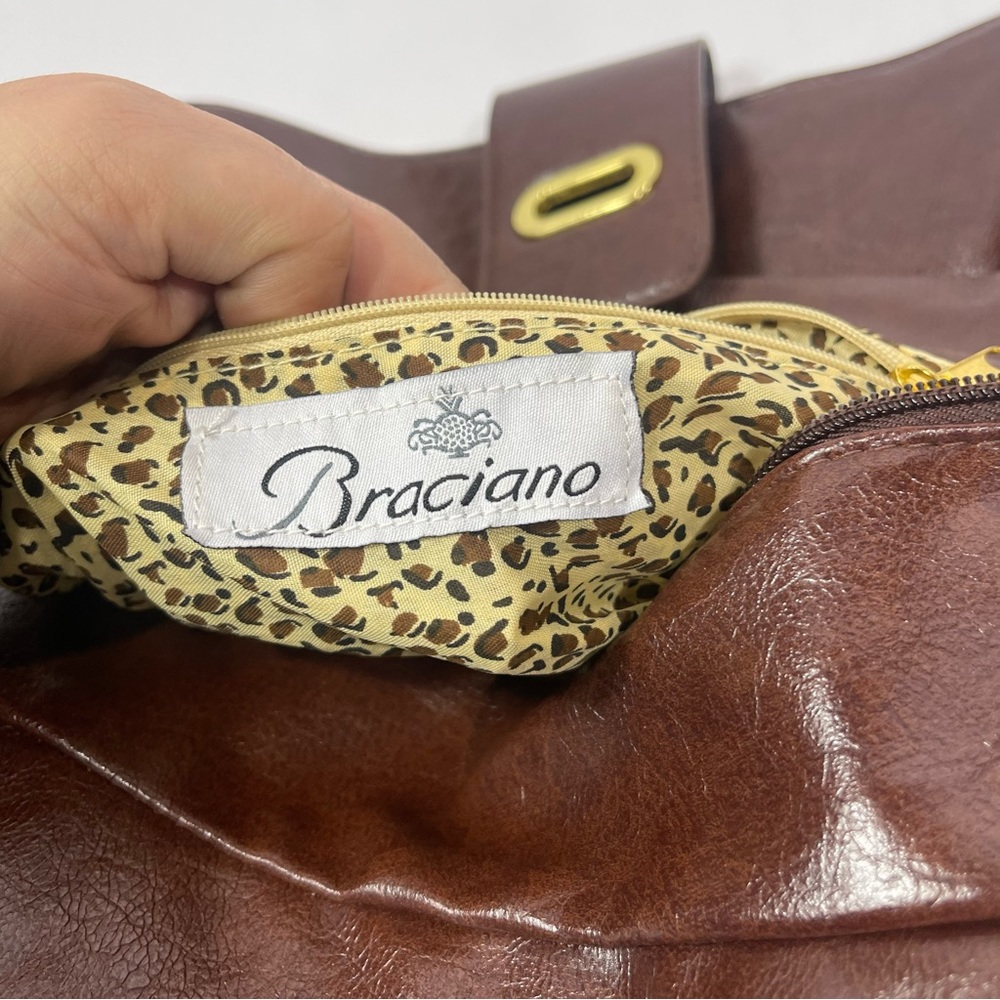 Braciano Brown Leather Purse - Picture 8 of 8